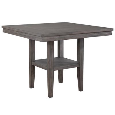 Sunset Trading Shades of Gray Square Pub Table with Shelf - Sunset Trading DLU-EL4545C