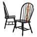 Sunset Trading Black Cherry Selections Keyhole Dining Chair In Antique Black ( Set of 2 ) - Sunset Trading DLU-124-S-AB-2