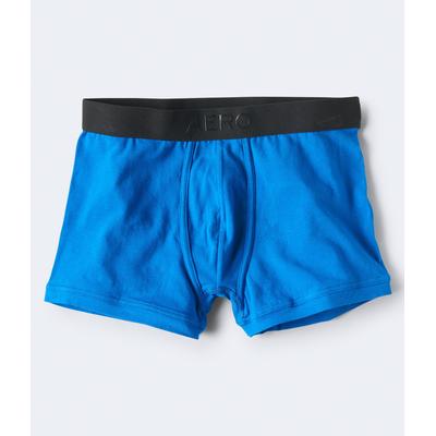 Aeropostale Womens' Rubberized Logo Knit Trunks - Blue - Size L - Cotton