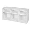 Niche Cubo Storage Set- 3 Full Cubes/3 Half Cubes in White Wood Grain - Regency PC3F3HWH
