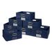 Niche Cubo Set of 12 Half-Size Foldable Fabric Storage Bins in Blue - Regency HTOTE0612PKBE