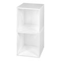 Niche Cubo Storage Set - 2 Cubes in White Wood Grain - Regency PC2PKWH