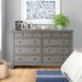 Three Posts™ Woodside 9 Drawer 66" W Dresser Wood in Gray | 40 H x 66 W x 20 D in | Wayfair DD7023BC16F44682BC78F0986AE043A8