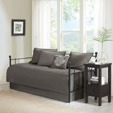 Madison Park Daybed 6 Piece Reversible Daybed Cover Set in Dark Grey - Olliix MP13-6458