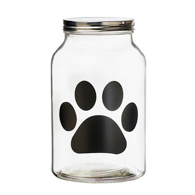 Amici Home Buddy Paw Chalkboard Pet Canister, Large