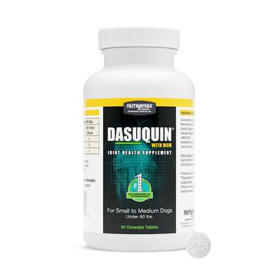 NUTRAMAX DASUQUIN Joint Health Chewable Tablet Supplement for Small to Medium Dogs, Count of 84