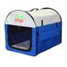 Folding Soft Blue Dog Crate, 17.5" L X 14.5" W X 16.5" H, X-Small