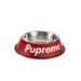 The Pupreme Stainless Steel Dog Bowl, Set of 2, Red