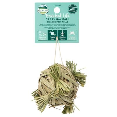 Oxbow Enriched Life Crazy Hay Ball Toy for Small Pets