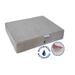 Solid Memory Foam Dog Bed with Waterproof Cover, 20" L X 25" W X 4" H, Small, White