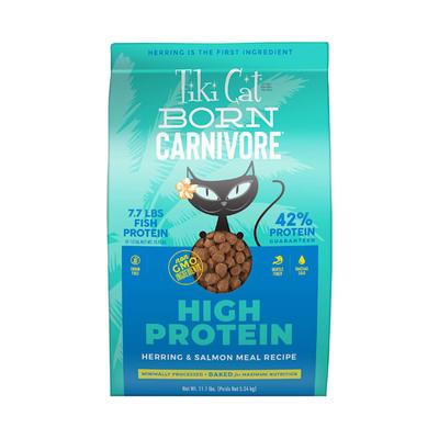 Tiki Cat Born Carnivore High Protein Herring & Salmon Meal Dry Cat Food, 11.1 lbs.