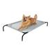 Elevated Dog Bed, 51" L X 31.5" W X 8" H, Grey, Large, Gray