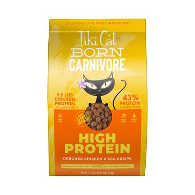 Tiki Cat Born Carnivore High Protein Deboned Chicken & Egg Dry Cat Food, 11.1 lbs.