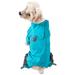 Blue Quantum-Ice Full-Bodied Adjustable and 3M Reflective Dog Jacket, X-Small