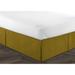 Colcha Linens Plush Beds Skirt, Polyester in Yellow | 60 W x 80 D in | Wayfair CPP-PL-CU-BF-QN