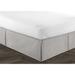 Colcha Linens Plush Beds Skirt, Polyester in White | 76 W x 80 D in | Wayfair CPP-PL-IV-BF-KG