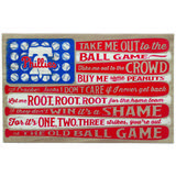 Philadelphia Phillies 15" x 23.5" Flag Ball Game Stretched Canvas Wall Art