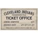 Cleveland Indians 10" x 17" Ticket Office Wood Sign