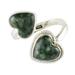 When Two Hearts Meet,'Heart-Shaped Jade Wrap Ring'