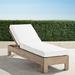 St. Kitts Chaise Lounge in Weathered Teak with Cushions - Dune, Standard - Frontgate