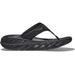 Hoka Ora Recovery Flip Shoes - Women's Black / Dark Gull Gray 9 1117910-BDGGR-09