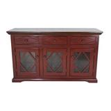 Birch Lane™ Springbrook 54.5" Wide 2 Drawer Sideboard Wood in Red/Brown | 32 H x 54.5 W x 17.5 D in | Wayfair 3B35BFC2D92148A3B44C7437524F69C9