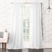 Gracie Oaks Jaklyn Crushed Texture Semi-Sheer Rod Pocket Curtain Panel Polyester in White | 108 H in | Wayfair 56ED414BAFBD40049965CA1EA79CD4C0