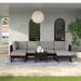 Joss & Main Savion Sectional Seating Group w/ Cushion Synthetic Wicker/All - Weather Wicker/Wicker/Rattan in Brown | Outdoor Furniture | Wayfair