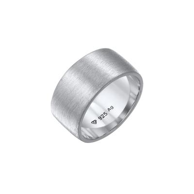 Elli Bandring Breit Matt Gebürstet Basic 925 Silber 54 Damen Image