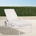 Grayson Chaise Lounge with Cushions in White Finish - Paloma Medallion Indigo - Frontgate