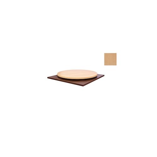 pemora Tischplatte Laminat (HPL) 80×80 cm – 26 mm stark, Dekor Buche natur