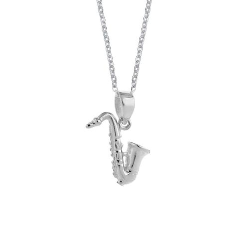 Nenalina – Nenalina Halskette Saxophon Symbol Musik Instrument 925 Silber Ketten Damen
