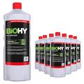 BiOHY WC-Reiniger (9x1l Flasche) | EXTRA STARK | Profi bio Konzentrat | Dickflüssiges Reinigungs-Gel | Ideal gegen Urinstein