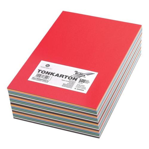 Tonkarton 160 g/m² 10 Farben A4 500 Blatt, folia