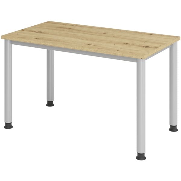 HAMMERBACHER Schreibtisch »Home Office« 120 cm breit und mechanisch höhenverstellbar bis 81 c braun, 120x81x67.2 cm