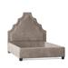 My Chic Nest Lexi Platform Bed Upholstered/Velvet/Polyester/Faux leather/Cotton/Linen in Brown | 65 H x 77 W x 90 D in | Wayfair 558-106-1160-CK