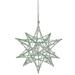 Northlight Seasonal 5" Starburst w/ Glitter & Beads Christmas Ornament Plastic in Green | 8.5 H x 5 W x 5 D in | Wayfair NORTHLIGHT TR88491