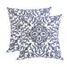 Charlton Home® Castleberry Square Cotton Pillow Cover & Insert Polyester/Polyfill/Cotton in Gray | 4 D in | Wayfair