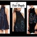 Free People Dresses | Free People Velvet A-Line Swing Sequins Dress | Color: Blue/Silver | Size: Various