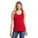 District DT6302 Women's V.I.T. Gathered Back Tank Top in Classic Red size Small | Cotton