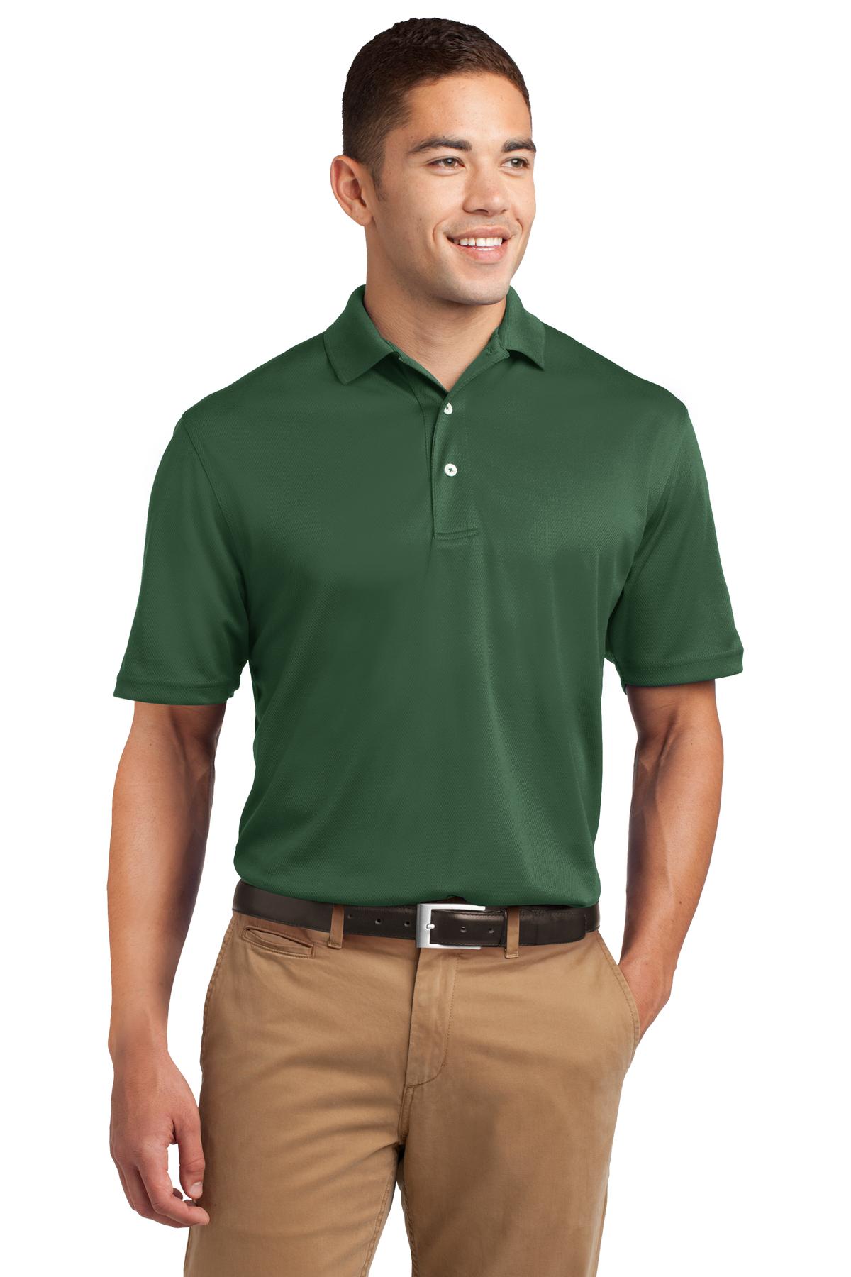 Sport-Tek K469 Dri-Mesh Polo Shirt in Forest Green size Medium | Polyester