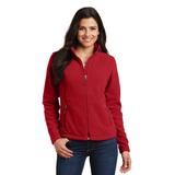 Port Authority L217 Women's Value Fleece Jacket in True Red size Medium | Polyester