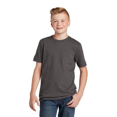 District DT6000Y Youth Very Important Top in Heathered Charcoal size XS | Cotton/Polyester Blend