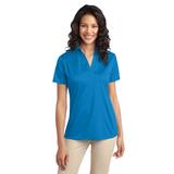 Port Authority L540 Women's Silk Touch Performance Polo Shirt in Brilliant Blue size 4XL | Polyester