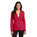 Port Authority LM2000 Women's Knit Blazer Coat in Rich Red size 3XL | Cotton/Polyester Blend