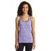 Sport-Tek LST396 Women's PosiCharge Electric Heather Racerback Tank Top in Purple Electric/Purple size 2XL | Polyester