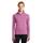 Sport-Tek LST850 Athletic Women's Sport-Wick Stretch 1/4-Zip Pullover Top in Pink Rush Heather size XL | Polyester/Spandex Blend