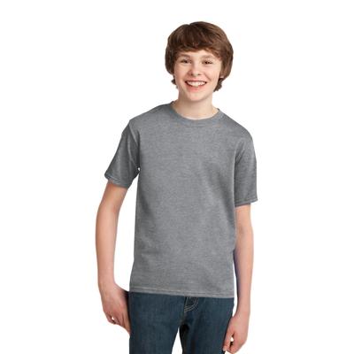 Port & Company PC61Y Youth Essential Top in Heather* size XL | Cotton/Polyester Blend