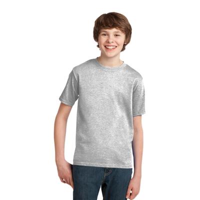 Port & Company PC61Y Youth Essential Top in Ash* size XS | Cotton/Polyester Blend