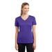 Sport-Tek LST353 Women's PosiCharge Competitor V-Neck Top in Purple size 2XL | Polyester